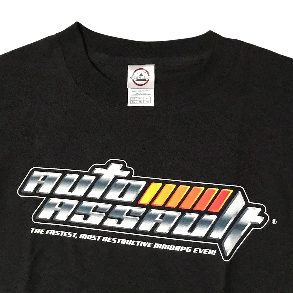 Auto Assault Video Game Promo T-Shirt Mens XL Black Delta Magnum Weight MMORPG - Picture 3 of 4